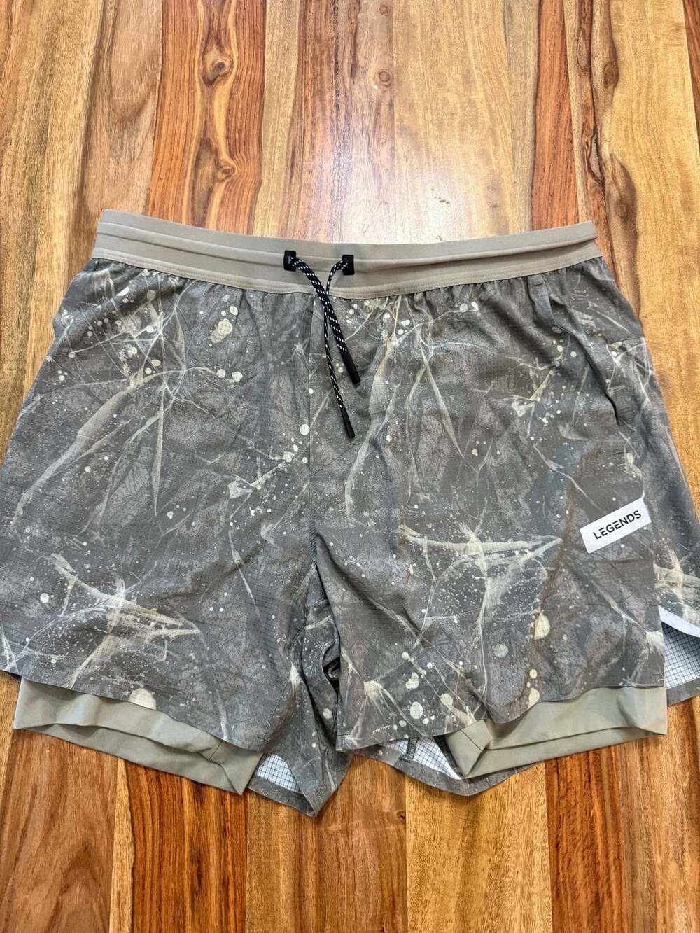 Legends Forum Lite 2-In-1 Shorts Size L Saltwater Thyme